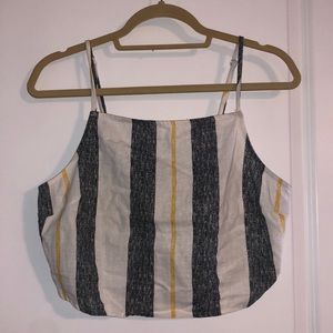 Cropped Striped Tank